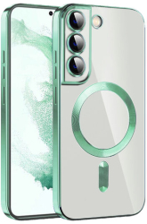 Husa pentru Samsung Galaxy S22 Plus 5G - Marmalis Luxury Crystal MagSafe Light Green 