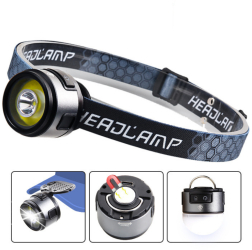 Lanterna de cap ZEEVOS multifunctionala LED/COB clips pentru sapca magnet carlig de agatare acumulator 800mah incarcare usb tip C id 