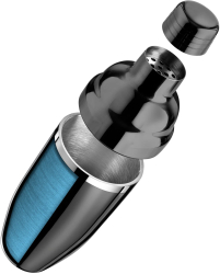 Cocktail shaker pereti dublii inox negru premium - Final Touch 