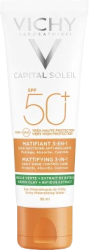 Crema faciala matifianta 3 in 1 cu protectie solara SPF50+ Vichy Capital Soleil 50 ml 