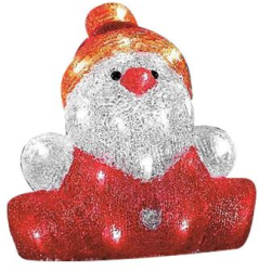 Decoratiune Craciun om de zapada LED cronometru 3xAA IP44 24x21x24 cm 