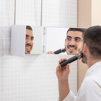 Oglinda cu leduri si vedere 360 º SELFKUT 