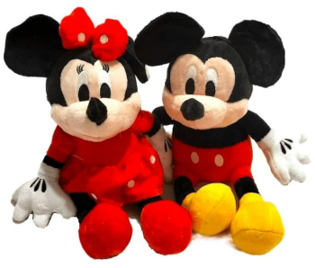 Set jucarii din plus Mickey si Minnie Mouse cu muzica