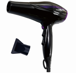 Uscator de par Rosberg R51100O 2200W 2 viteze 3 nivele Cool shot Concentrator Negru/violet 