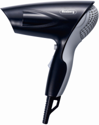 Uscator de par Rosberg R51100P 1200W 2 viteze motor DC Jet rece Negru/gri 
