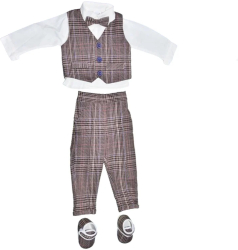 Costum din 5 piese pentru baieti Mini Junior CBTZ-3635-1 Gri 