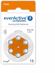everActive ULTRASONIC 13 1.45V baterii aparate auditive Continutul pachetului 1x Blister 