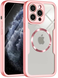 Husa pentru iPhone 11 Pro Max + Folie - Techsuit ColorVerse 360 MagSafe Series - Pink 