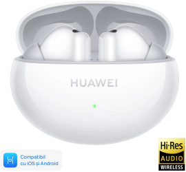 Casti In-Ear Huawei FreeBuds 6i True Wireless Hybrid ANC Bluetooth White
