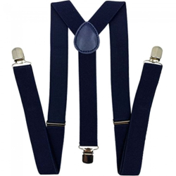 Bretele Elastice Reglabile 3 Puncte Prindere Inchizatori metalice Unisex Uni Albastru Inchis
