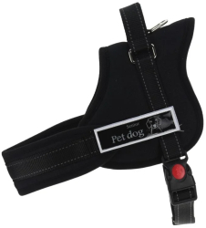 Ham reglabil pentru caini 53-63 cm marimea S negru 