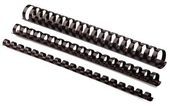 Inele plastic 14 mm 125 coli negru 100 buc/cut