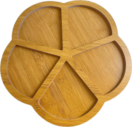 Platou servire bambus rotund 26 cm 
