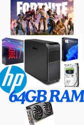 Calculator gaming/grafica refurbished Workstation Hp Z4 G4 i7-7820x 4.5Ghz ram 64gbDDR4 ssd 512gb+ hdd 2TB RX6600 8GB Windows10/11 