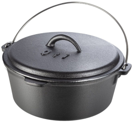 Tuci din fonta pura cu capac diametru 25 cm capacitate 3.5 l Oti 
