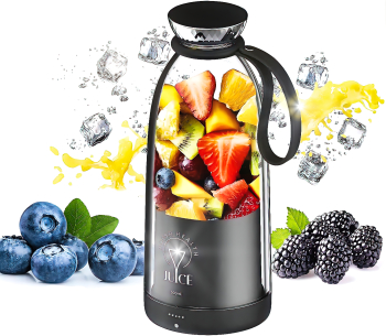 Blender Portabil 500ml - Mixeaza Fructe Smoothie si Sucuri Naturale cu Gheata - Ideal pentru Sanatate si Energie Usor de Folosit si Curata 