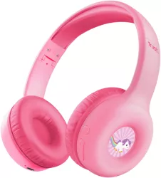 Casti audio Casti Trust Nouna WS kids roz 