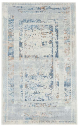 Covor modern si elegant Domino DS02B Gri/Albastru 150x230 cm 