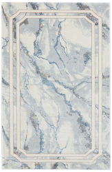 Covor modern si elegant Domino DS04B Gri/Albastru 125x200 cm 