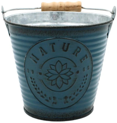 Ghiveci pentru flori tip galetusa turcoaz 10 5cm 