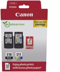 Cartuse cerneala CANON PG-510 /CL-511 PHOTO VALUE PACK 
