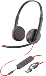 Casti audio Poly BW 3225 USB-C HS +3.5mmP +USB-C/A 