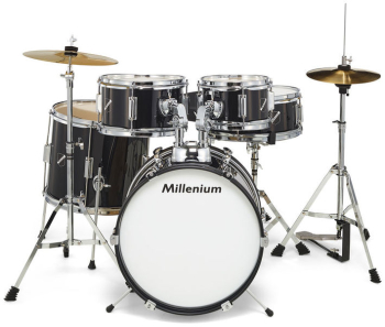 Set Tobe Acustice Millenium Focus Junior Drum Set Black 
