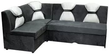 Coltar extensibil de bucatarie Sani Bravo 205x140x90 cm Gri inchis si gri deschis 