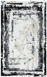 Covor moder si elegant Rose 897 negru 125x200 cm 