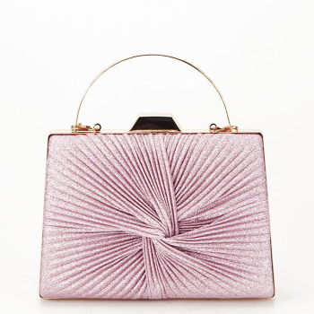 Geanta clutch roz cu sclipici BJH-22706 05 