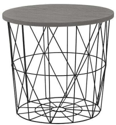 Masuta de cafea Sani Mariffa 42 x 41 cm Gri cu negru 