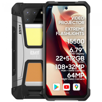 Telefon mobil iHunt Titan Metal P22000 Projector PRO 4G 22GB 512GB Silver 