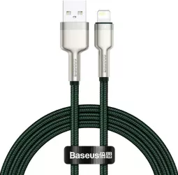 Cabluri periferice Cablu Baseus Cafule Lightning 2m verde 