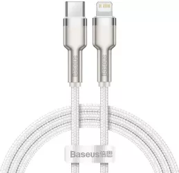 Cabluri periferice Cablu Baseus Type-C la Lightning 1m alb 
