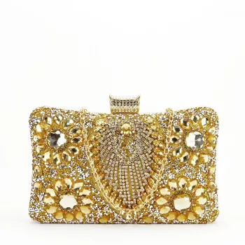 Geanta clutch aurie cu cristale 2023-15 05 
