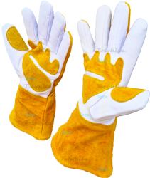 Manusi sudura protectie sudor XL piele bovina captuseala bumbac portocaliu 