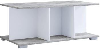 Masuta de cafea Sani Elana 95 x 50 x 37 cm Alb / Beton 