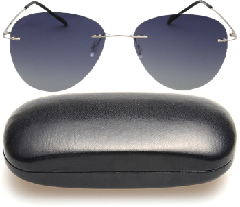 Ochelari soare aviator polarizati albastru cu toc 