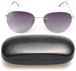 Ochelari soare aviator polarizati purpuriu cu toc 