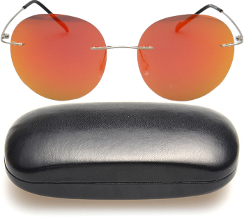 Ochelari soare cu toc polarizati portocaliu 53x17x140mm 