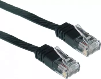 Cabluri alimentare PATCH CORD UTP SPACER CAT5E 1M NEGRU 