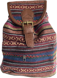 Rucsac dama material textil roz 25cm x 25cm x 15cm