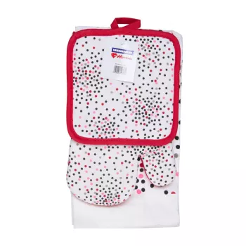 Prosoape Bucatarie SET 3 PIESE BUCATARIE DOTS 