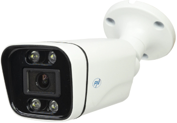 Camera supraveghere video PNI IP8POE 8MP 4K D-WDR 4.0mm 6 LED-uri IP66 alb