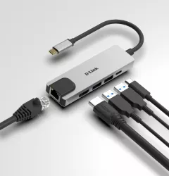 Hub-uri USB DLINK 5-IN-1 USB-C HUB DUB-M520 