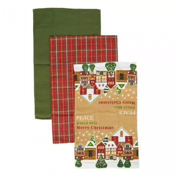 Prosoape Bucatarie SET 3 PROSOAPE BUCATARIE XMAS 