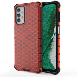 Husa Lemontti Honeycomb Armor TPU Bumper compatibila cu Samsung Galaxy A32 5G Rosu 