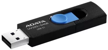 Memorii USB USB UV320 64GB BLACK/BLUE RETAIL 