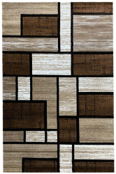 Covor cu model geometric Sul37003A bej/maro 200x300 cm 