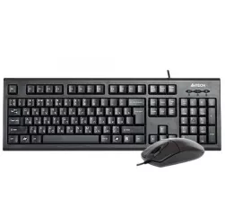 Kit mouse tastatura Kit A4Tech KR-8520D cu fir negru 
